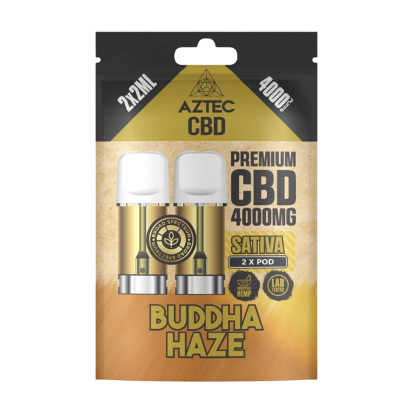 Aztec CBD Premium CBD Pods 4000mg 2x2ml — Buddha Haze