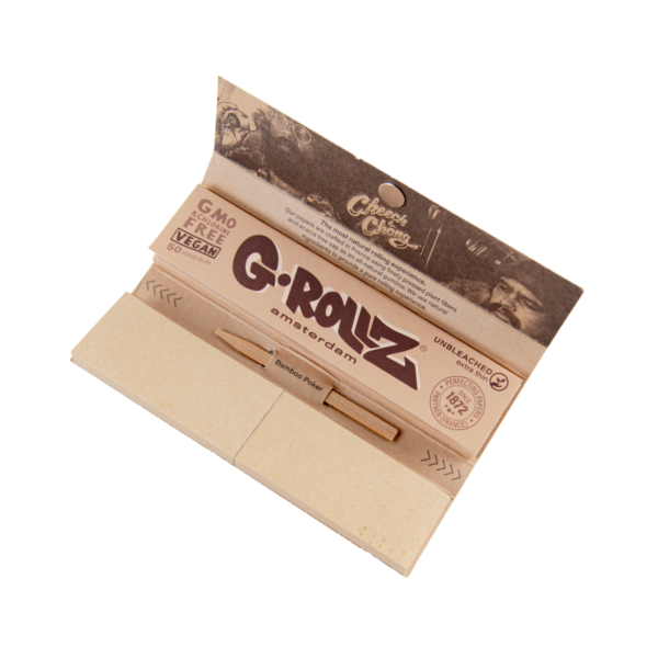 G-Rollz 'Cheech & Chong' Unbleached Rolling Papers, Tips & Poker