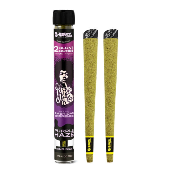 G-Rollz Terpene Infused Blunt Cones - Purple Haze