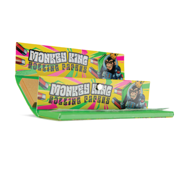 Monkey King Rolling Papers & Tips: Ready To Fly - King Size Unbleached — Single Pack