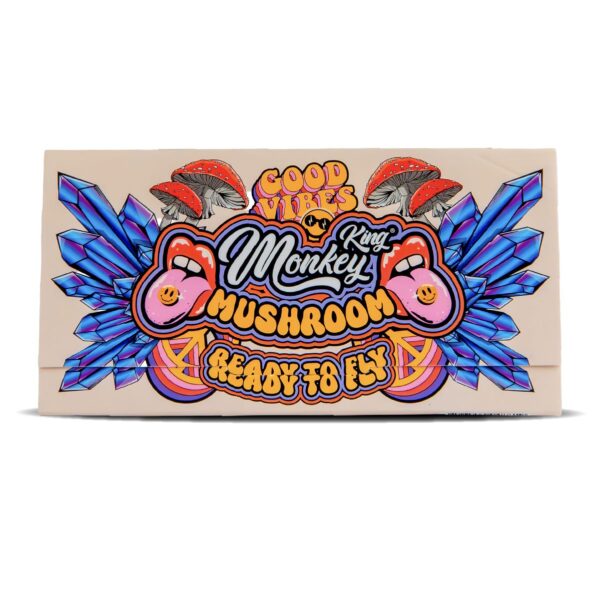 Monkey King Papers & Tips: Mushroom - King Size Unbleached — Single Pack