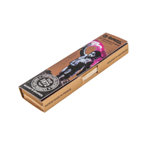 G-Rollz Rolling Papers, Tips & Poker: Unbleached Extra Thin - King Size
