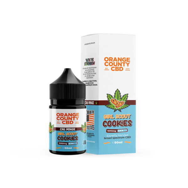 Orange County CBD Cali Range E-liquid 1500mg 50ml — Girl Scout Cookies