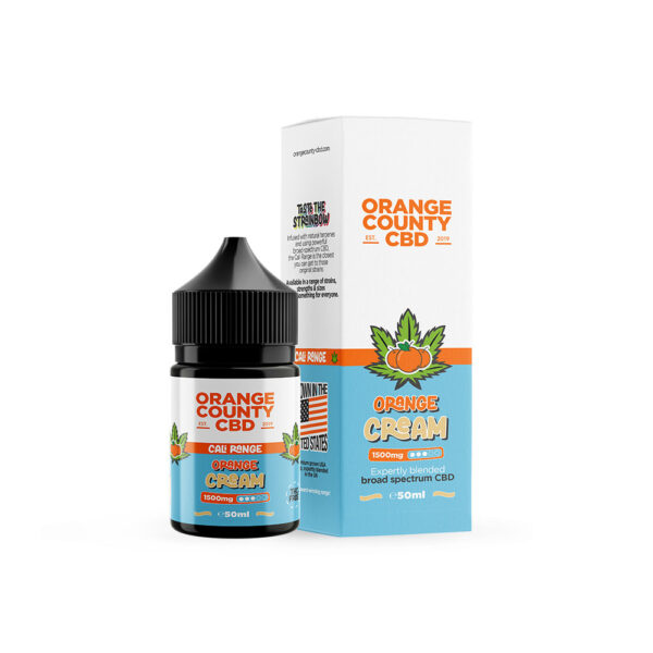 Orange County CBD Cali Range E-liquid 1500mg 50ml — Orange Cream