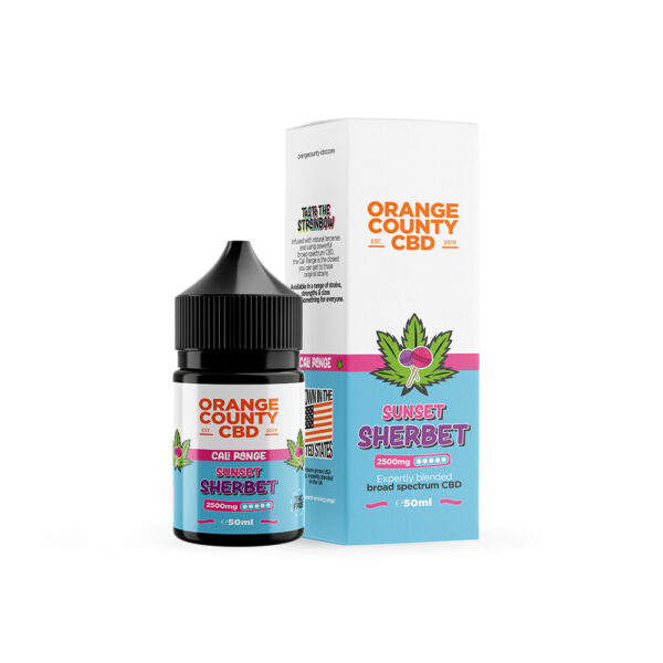 Orange County CBD Cali Range E-liquid 2500mg 50ml — Sunset Sherbet