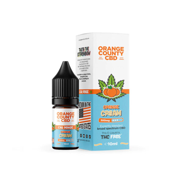 Orange County CBD Cali Range E-liquid 300mg 10ml — Orange Cream