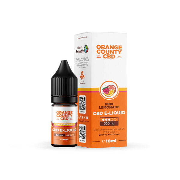 Orange County CBD E-liquid 300mg 10ml — Pink Lemonade