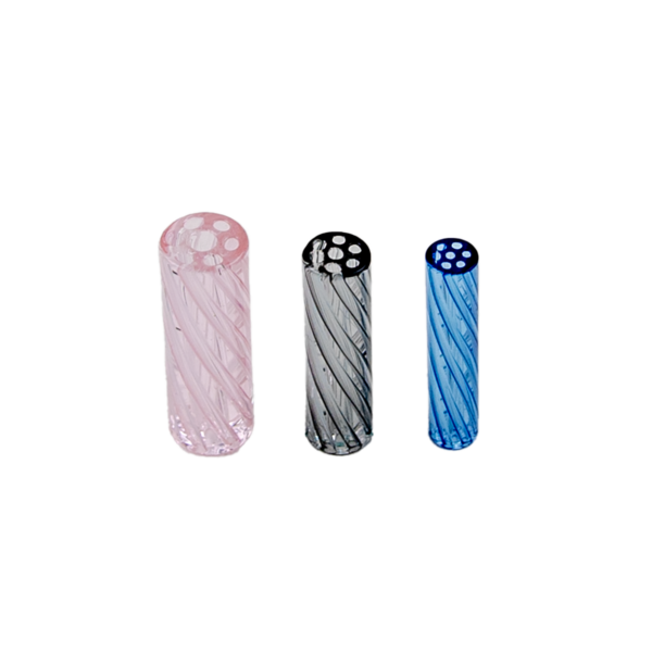 Professor Herb Assorted Colour And Size Glass Tips - (3 Tips)