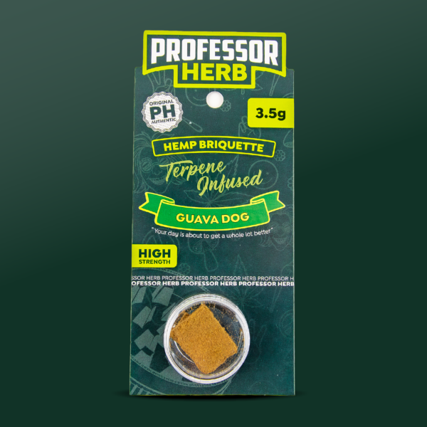 Professor Herb Hemp Briquette Hash (3.5g) — Guava Dog