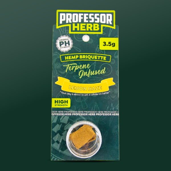 Professor Herb Hemp Briquette Hash (3.5g) — Lemon Haze
