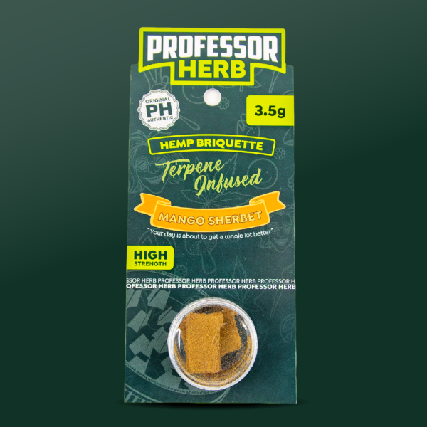 Professor Herb Hemp Briquette Hash (3.5g) — Mango Sherbet