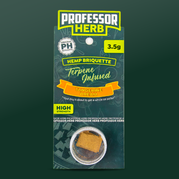 Professor Herb Hemp Briquette Hash (3.5g) — Tangerine Dream