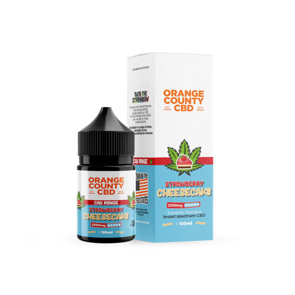 Orange County CBD Cali Range E-liquid 2500mg 50ml — Strawberry Cheesecake