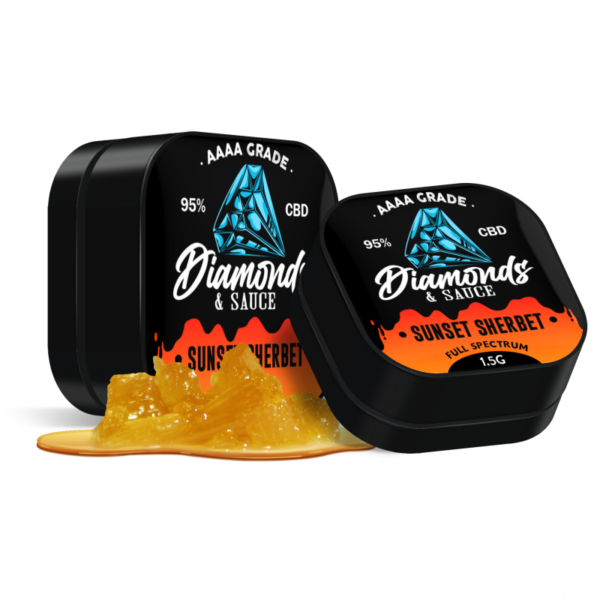 Diamonds & Sauce Full Spectrum CBD 95% 1.5g — Sunset Sherbet