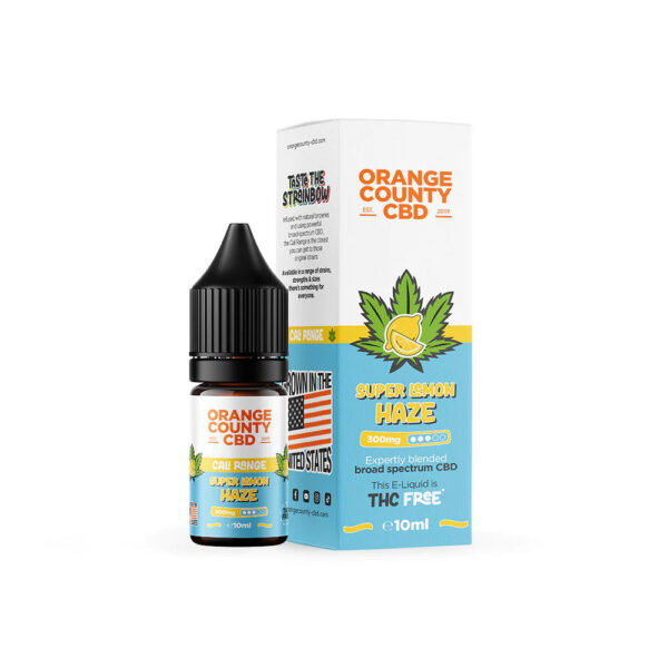 Orange County CBD Cali Range E-liquid 300mg 10ml — Super Lemon Haze