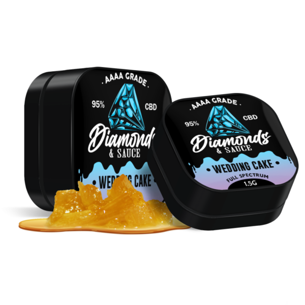 Diamonds & Sauce Full Spectrum CBD 95% 1.5g — Wedding Cake