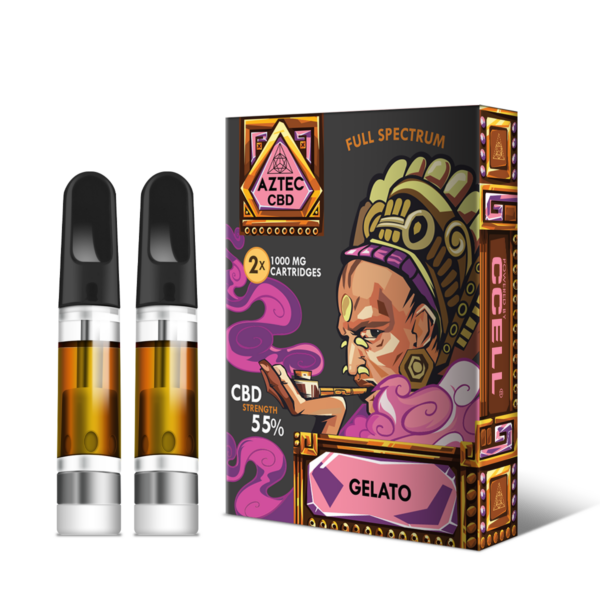 Aztec 55% CBD Cartridges - 2 Pack — Gelato