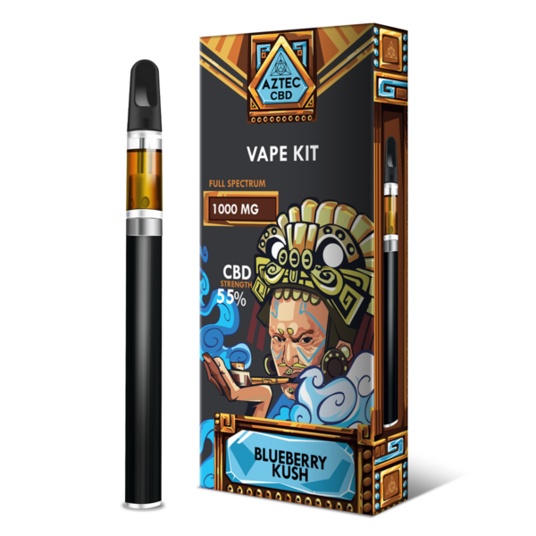 Aztec 55% CBD Vaping Kit — Blueberry Kush