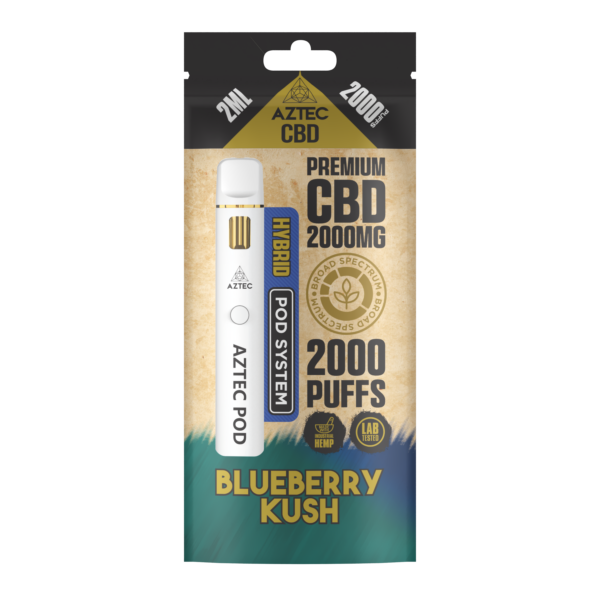 Aztec CBD Premium CBD Pod System 2000mg 2ml — Blueberry Kush