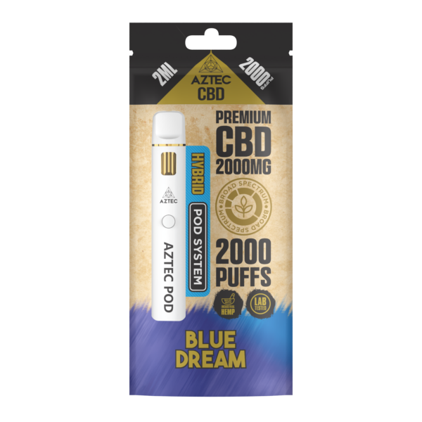 Aztec CBD Premium CBD Pod System 2000mg 2ml — Blue Dream