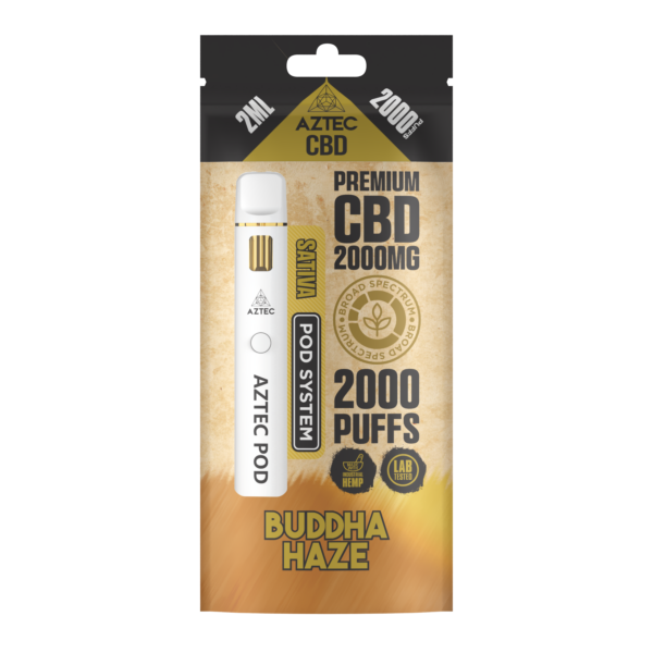 Aztec CBD Premium CBD Pod System 2000mg 2ml — Buddha Haze