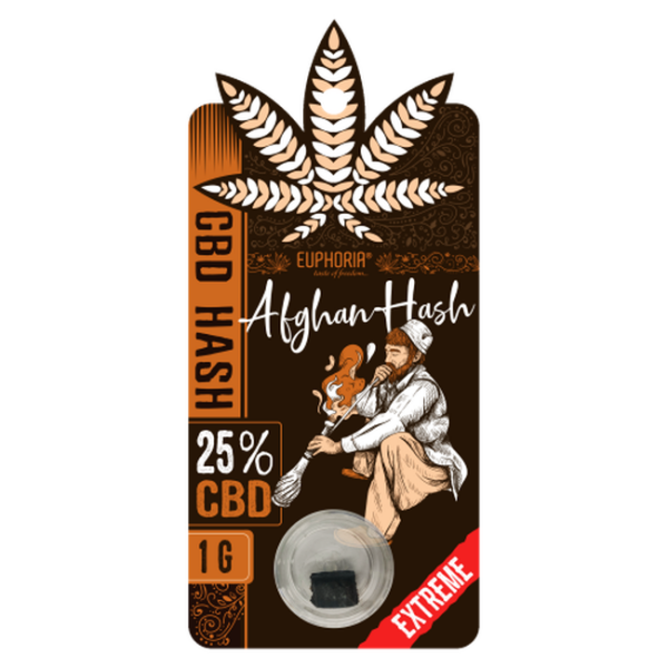 Euphoria: Hash CBD Hash (25%) - 1g — Afghan