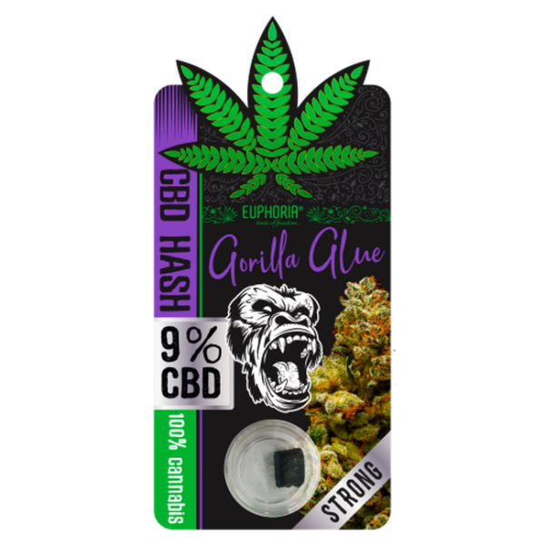 Euphoria: CBD Hash (9%) - 1g — Gorilla Glue
