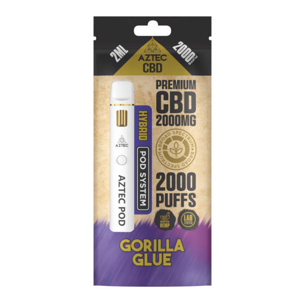 Aztec CBD Premium CBD Pod System 2000mg 2ml — Gorilla Glue