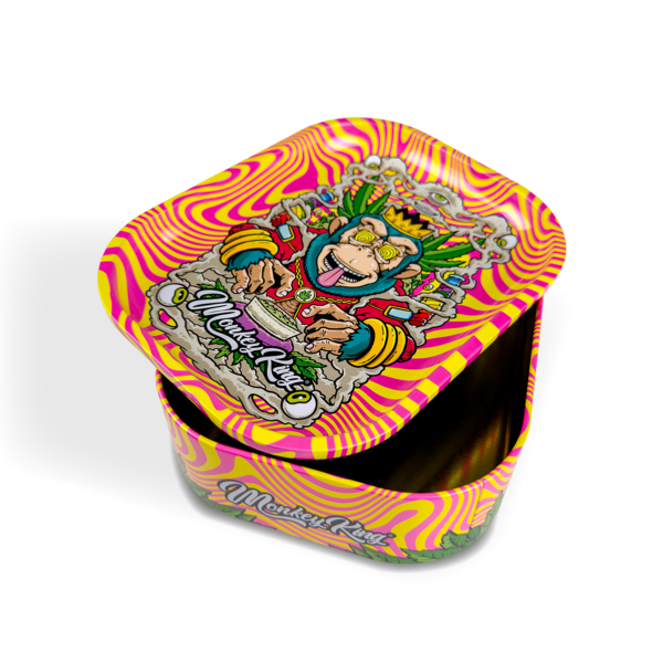 Monkey King Rolling Tray Box + Hemp Cones — Hypnotic