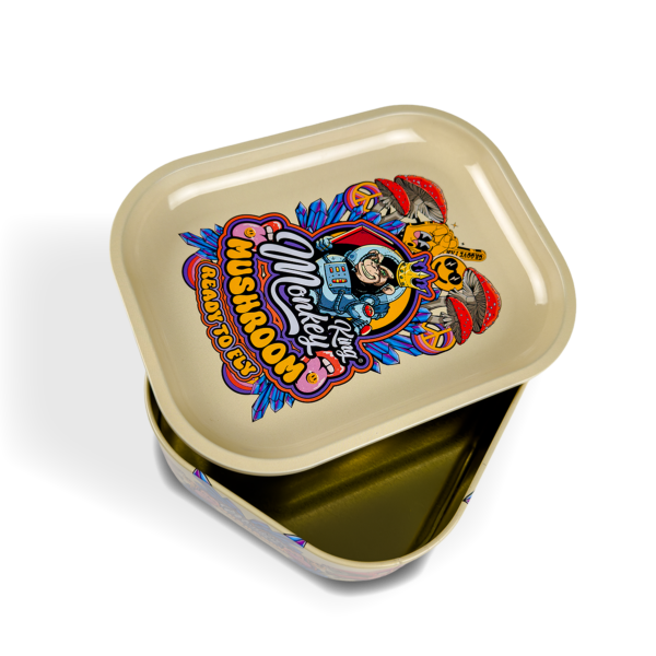 Monkey King Rolling Tray Box + Hemp Cones — Mushrooms
