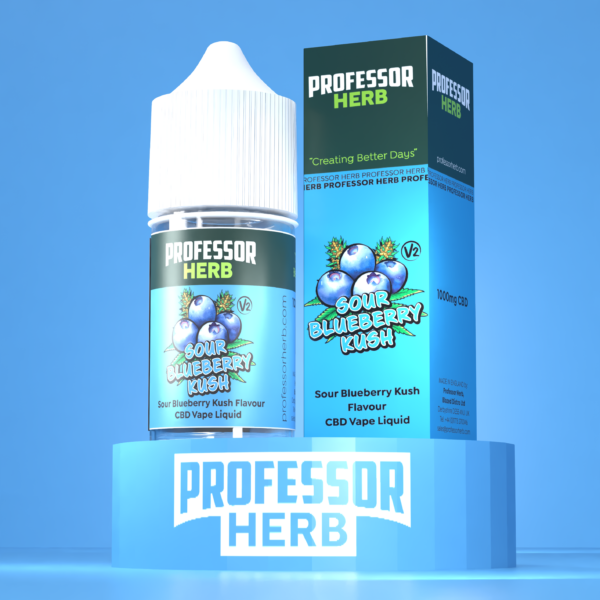 Professor Herb CBD Vape Liquid 1000mg/30ml - V2 — Sour Blueberry Kush