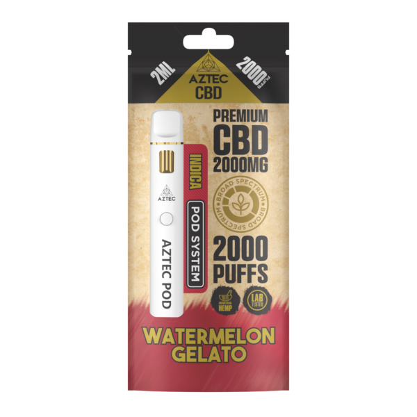 Aztec CBD Premium CBD Pod System 2000mg 2ml — Watermelon Gelato