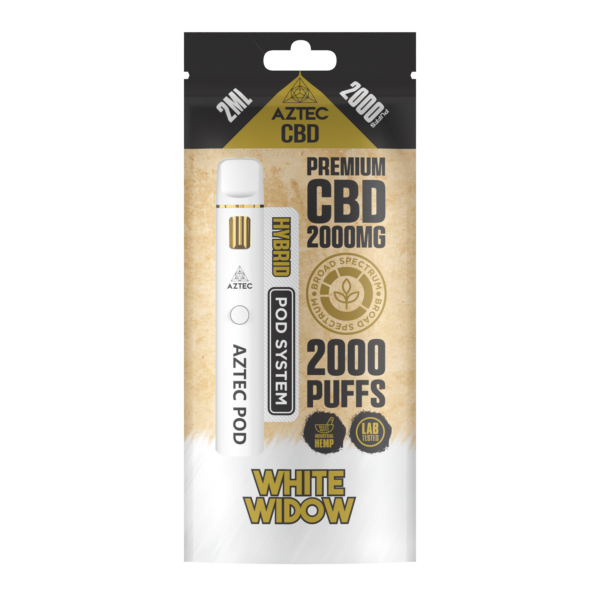 Aztec CBD Premium CBD Pod System 2000mg 2ml — White Widow