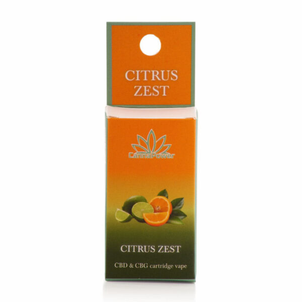 Cannapower CBD And CBG Vape Cartridge Citrus Zest - 5.0g