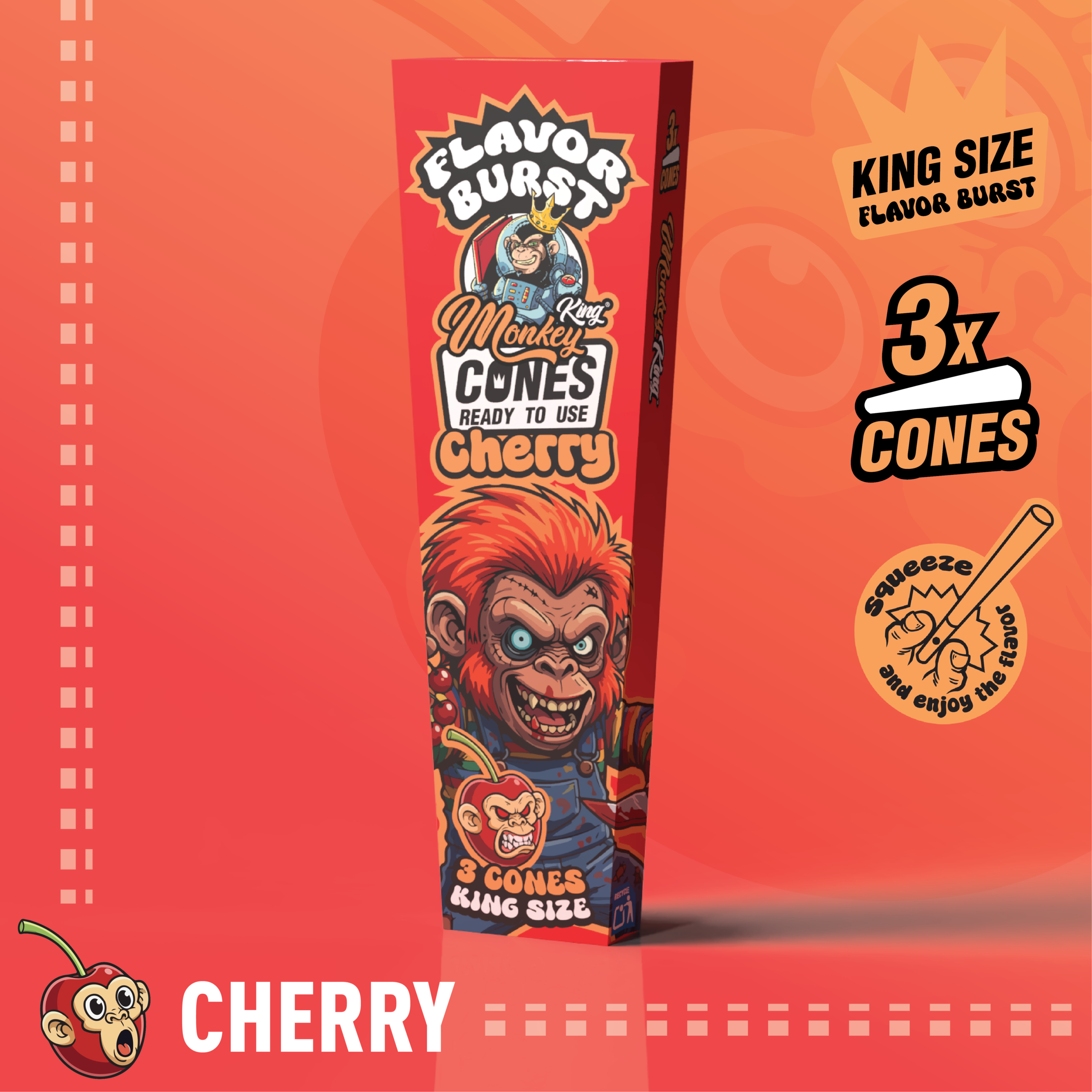 Monkey King King Size Flavor Burst Cones - (3 Pack) - Image 13
