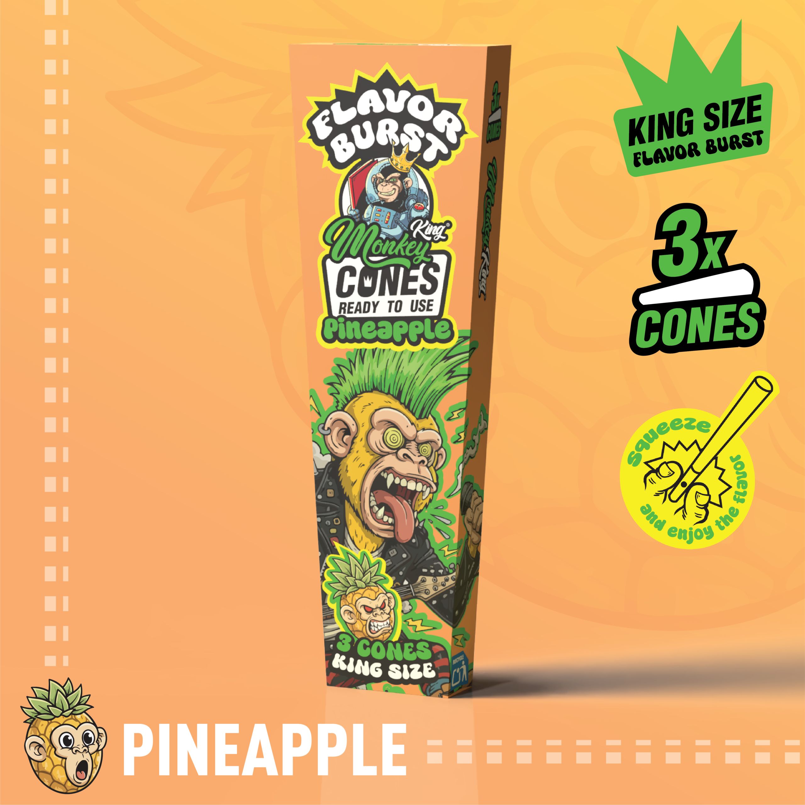 Monkey King King Size Flavor Burst Cones - (3 Pack) - Image 7