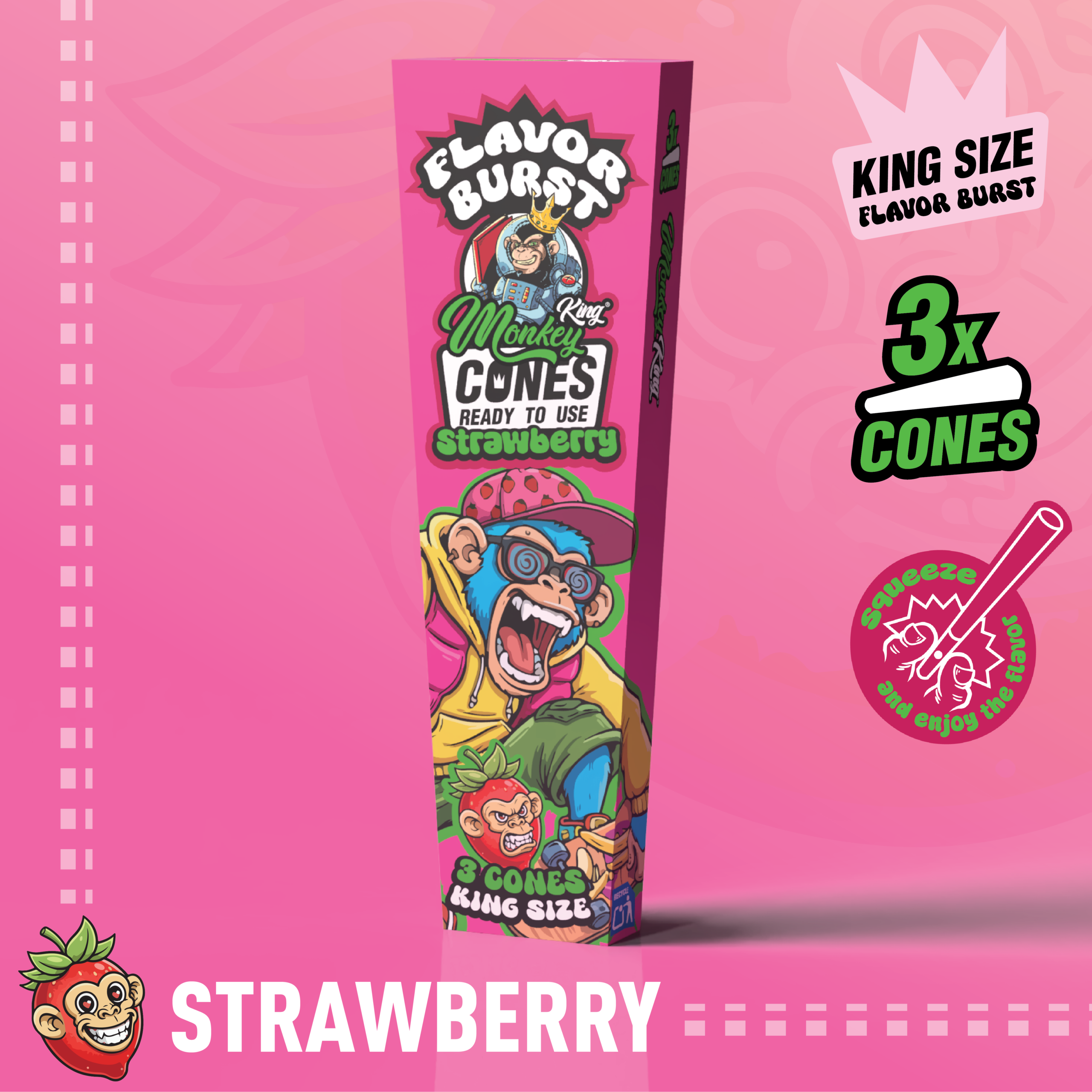 Monkey King King Size Flavor Burst Cones - (3 Pack) - Image 4