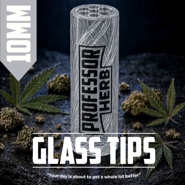 Professor Herb: 10mm Glass tips — Clear