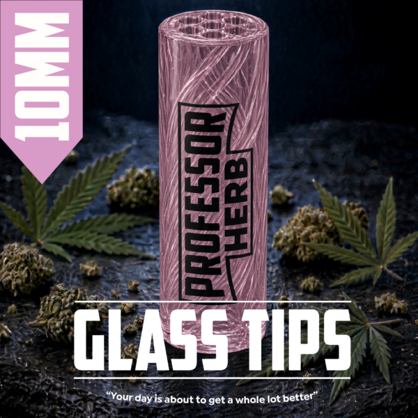 Professor Herb: 10mm Glass tips — Pink
