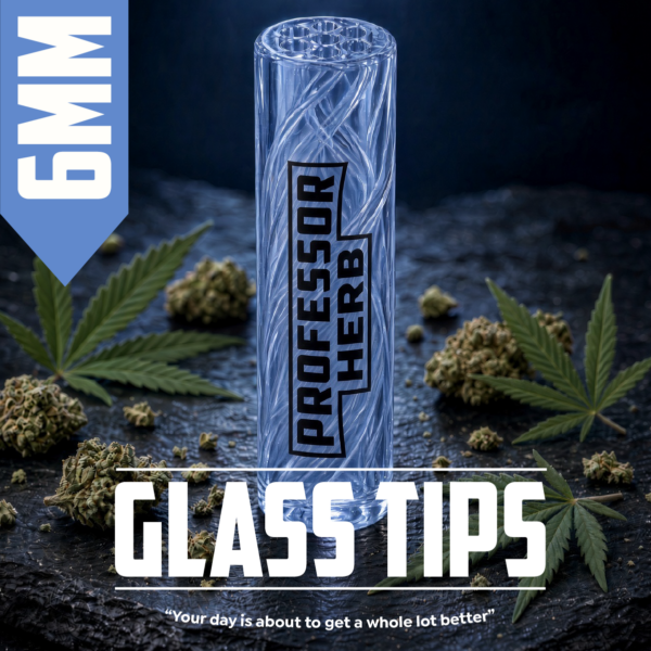 Professor Herb: 6mm Glass Tips — Blue