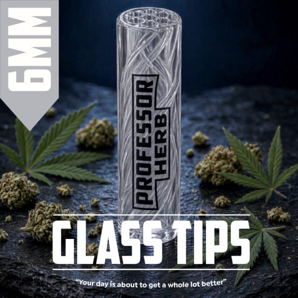 Professor Herb: 6mm Glass Tips — Clear