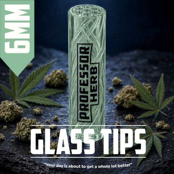 Professor Herb: 6mm Glass Tips — Green