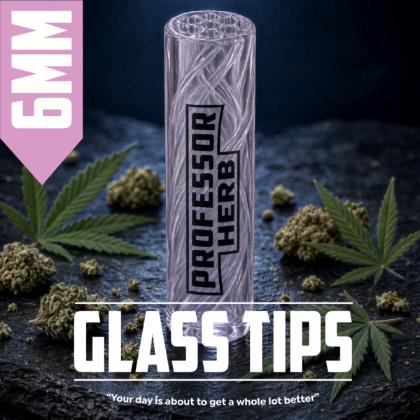 Professor Herb: 6mm Glass Tips — Pink
