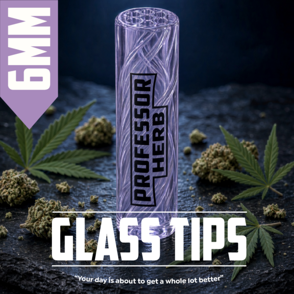 Professor Herb: 6mm Glass Tips — Purple