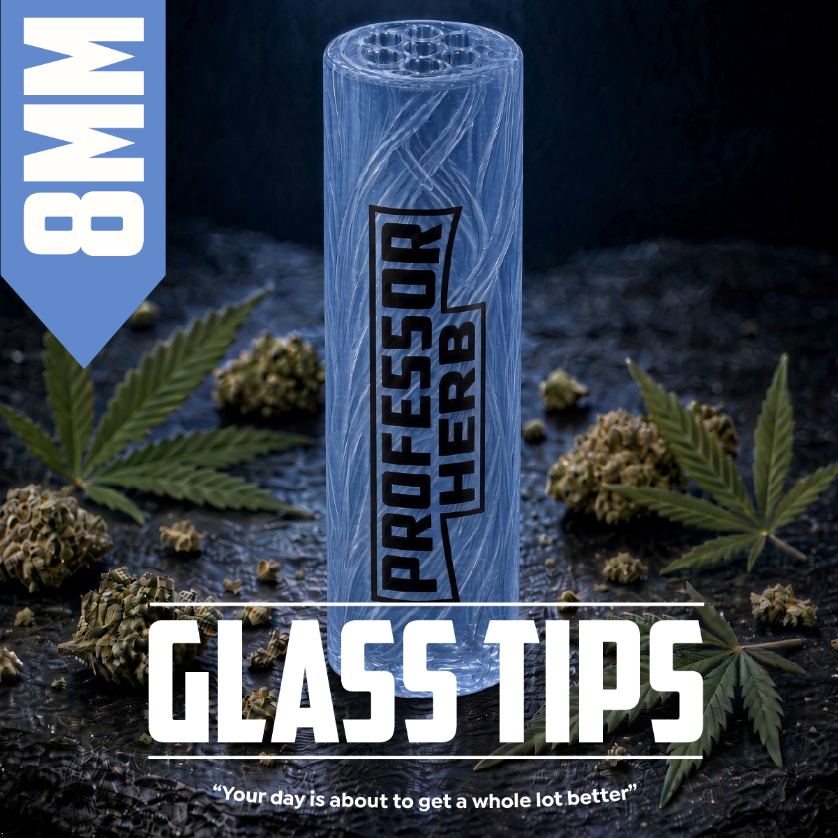 Professor Herb: 8mm Clear Glass Tips - Image 4