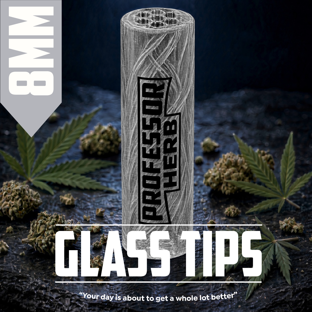 Professor Herb: 8mm Clear Glass Tips - Image 5