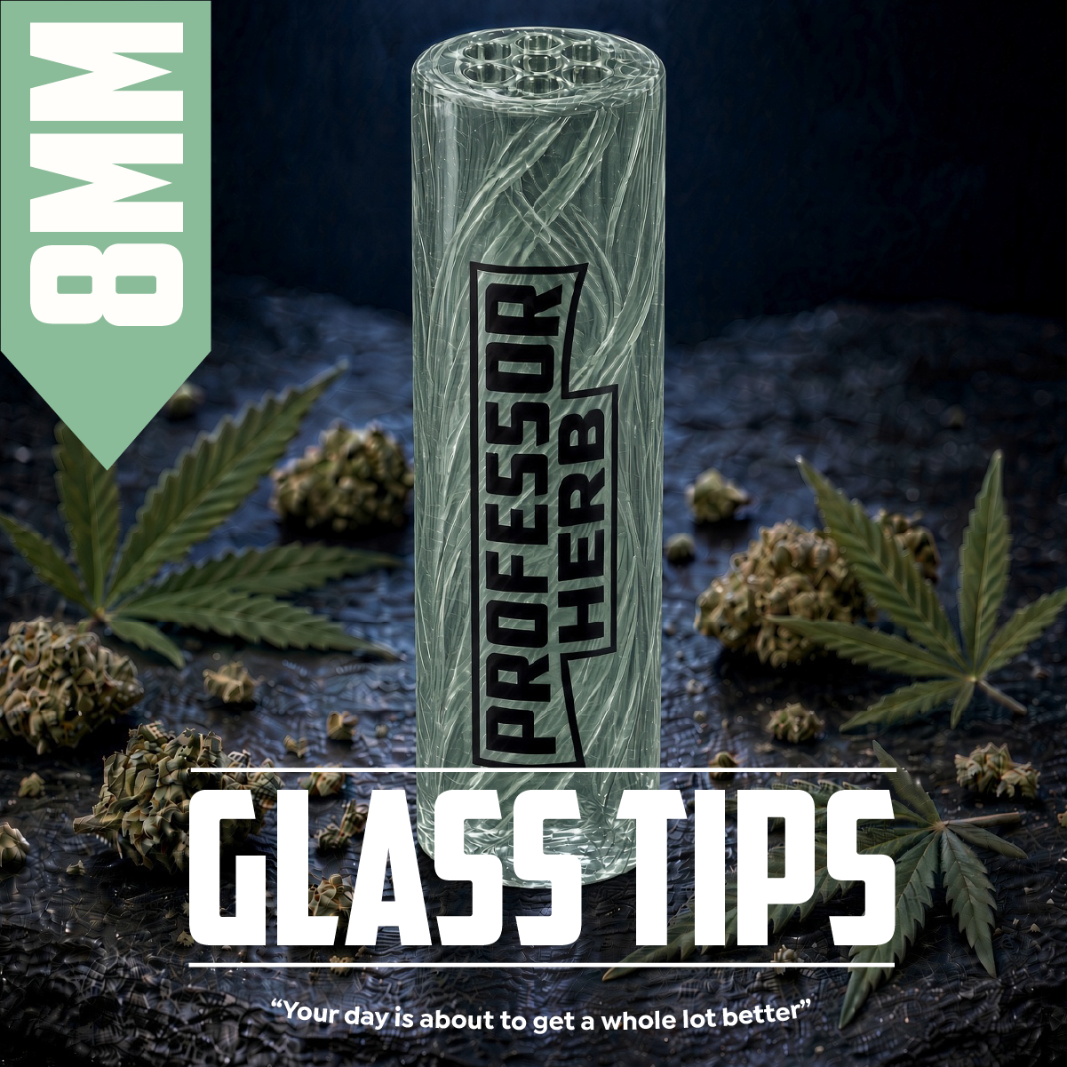 Professor Herb: 8mm Clear Glass Tips - Image 9