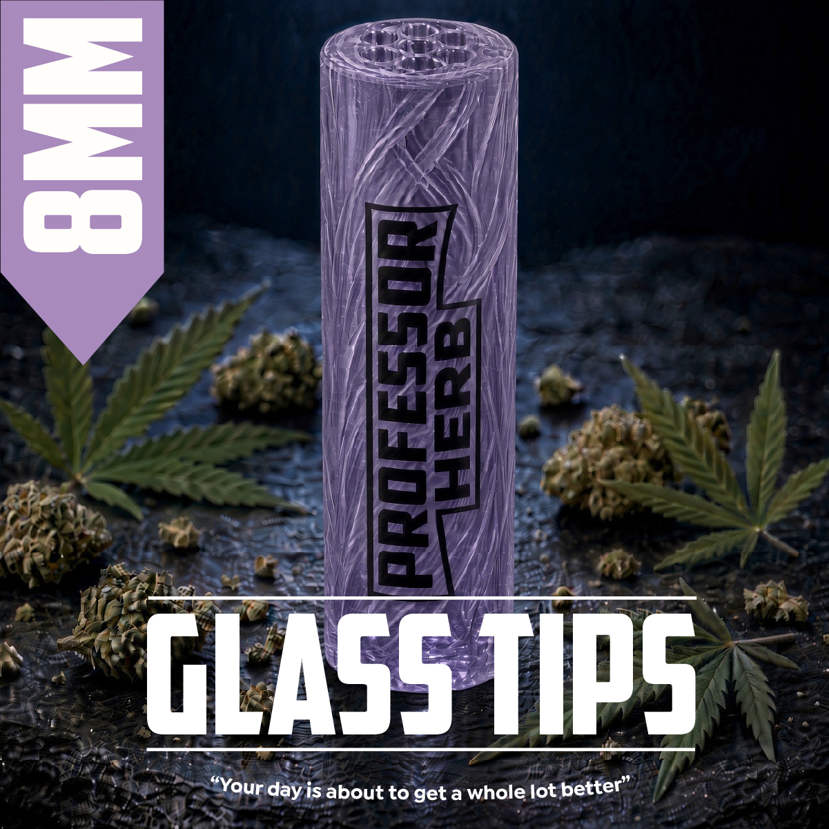 Professor Herb: 8mm Clear Glass Tips - Image 13